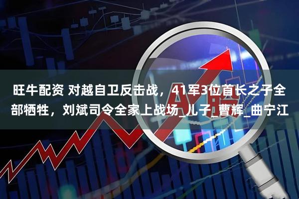 旺牛配资 对越自卫反击战，41军3位首长之子全部牺牲，刘斌司令全家上战场_儿子_曹辉_曲宁江